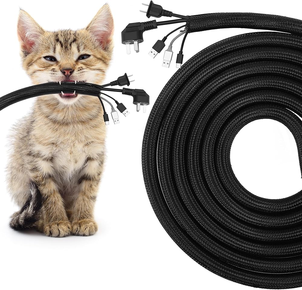Fentar 3m Cable Tidy Sleeve Self Wrapping Flame Retardant Black 25-30mm