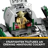 LEGO Star Wars Yoda's Jedi Starfighter 75360 with Yoda and R2-D2 view 6