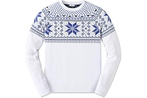 JSTEX Boys Sweater 100% Cotton Knit Kids Pullover Sweater Crew Neck Long Sleeve Striped Sweater for Child Toddler Size 4-14