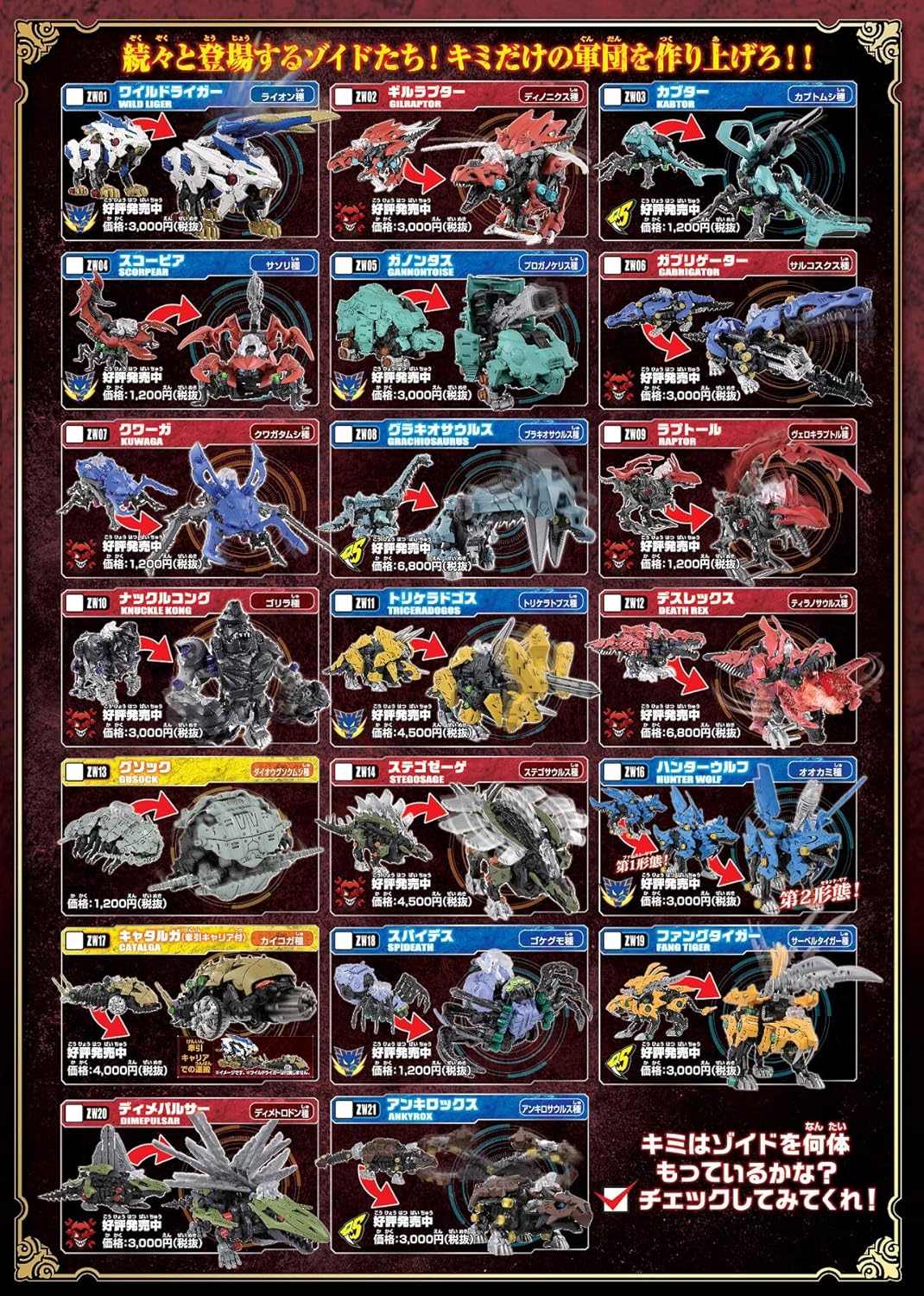 ZW 11 Triceradogos (Triceratops Variety) ZOIDS Zoid Wild | eBay