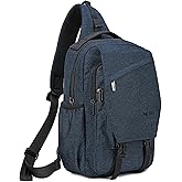 NICGID Sling Bag Backpack, 13.3'' 14.1'' Laptop Bag Crossbody Shoulder Chest Backpacks Travel Outdoors for Men Women