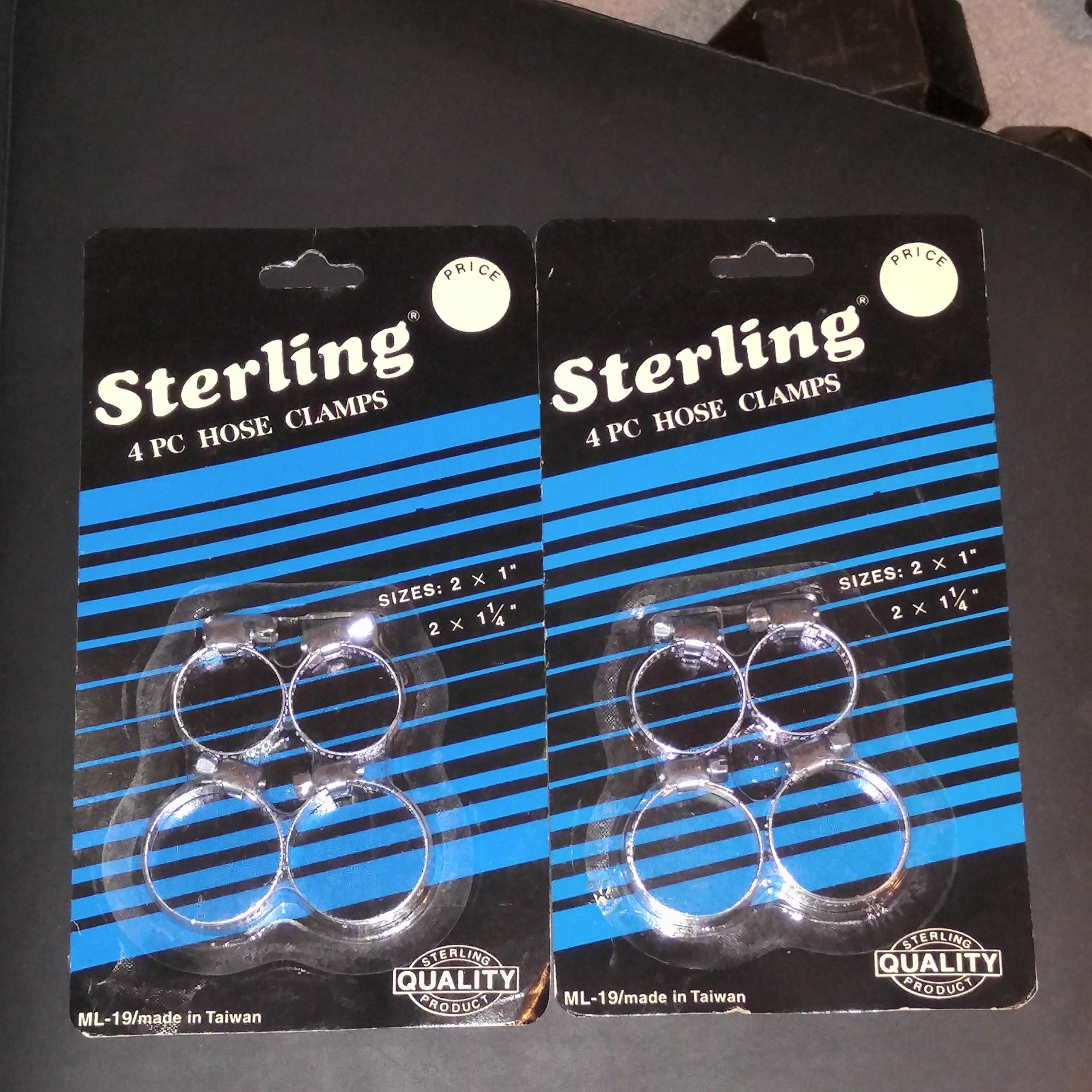 4-Pack Hose Clamps (Set of 2)