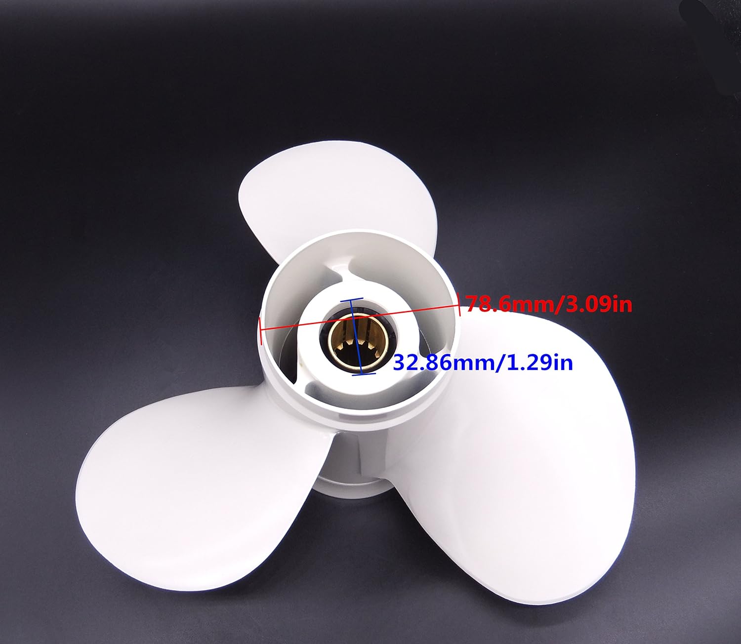 SouthMarine Boat Engine Aluminum Alloy Propeller 11 1/8x13-G for Yamaha 40HP 50HP 55HP Outboard Motors 69W-45945-00-00 11.125x13: Sports & Outdoors