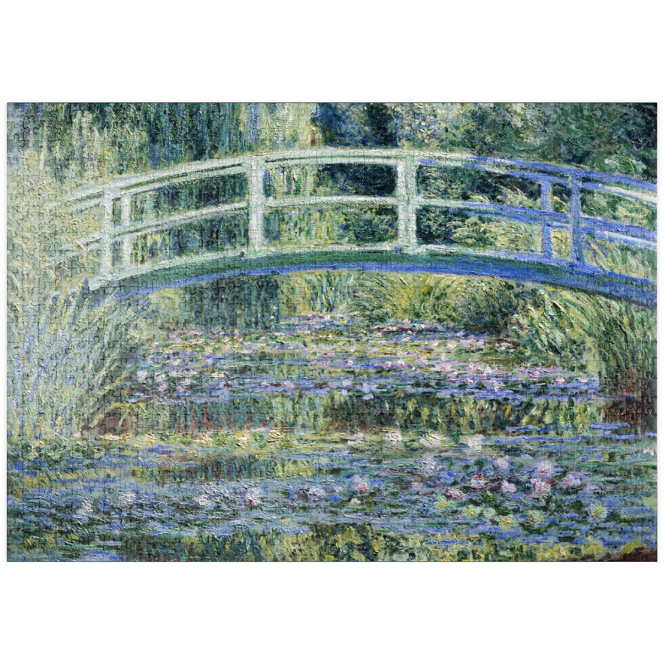 Claude Monet's Water Lilies And Japanese Bridge (1899) - Premium 1000 pieces Puzzle - MyPuzzle special collection from Æpyornis