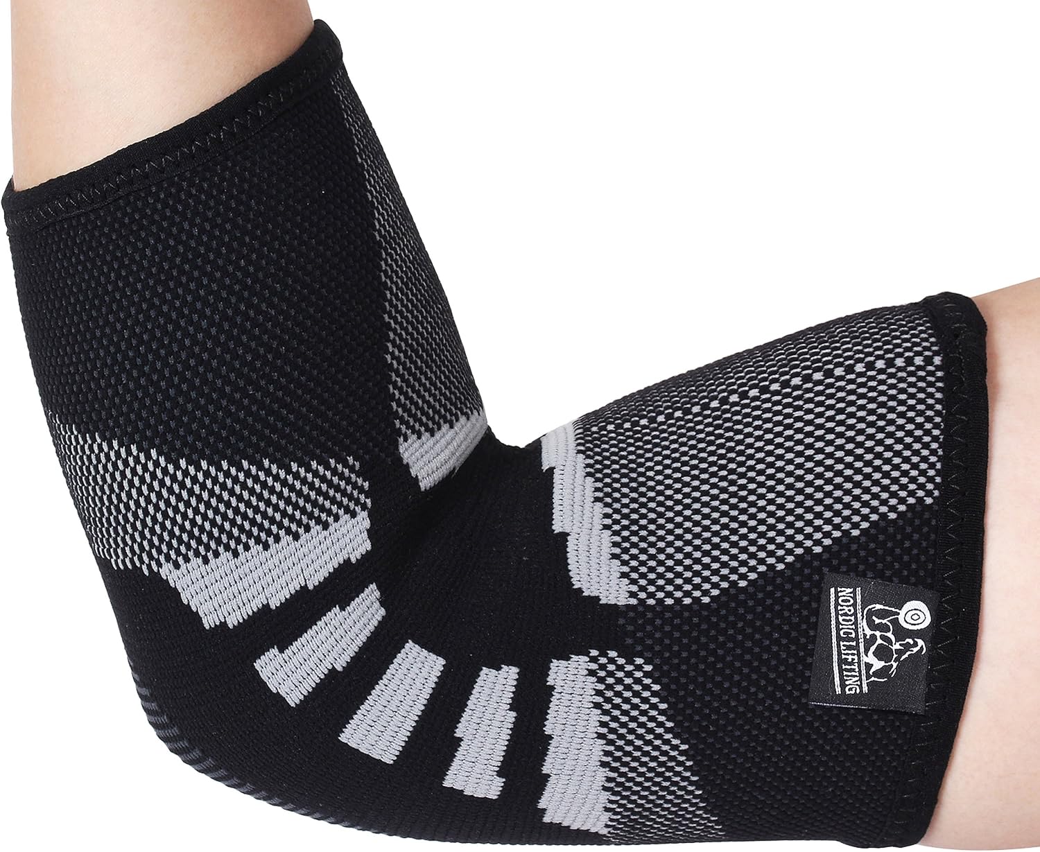 Elbow Compression Sleeves (1 Pair) - Support for Tendonitis Prevention & Recovery (Medium): Sports & Outdoors