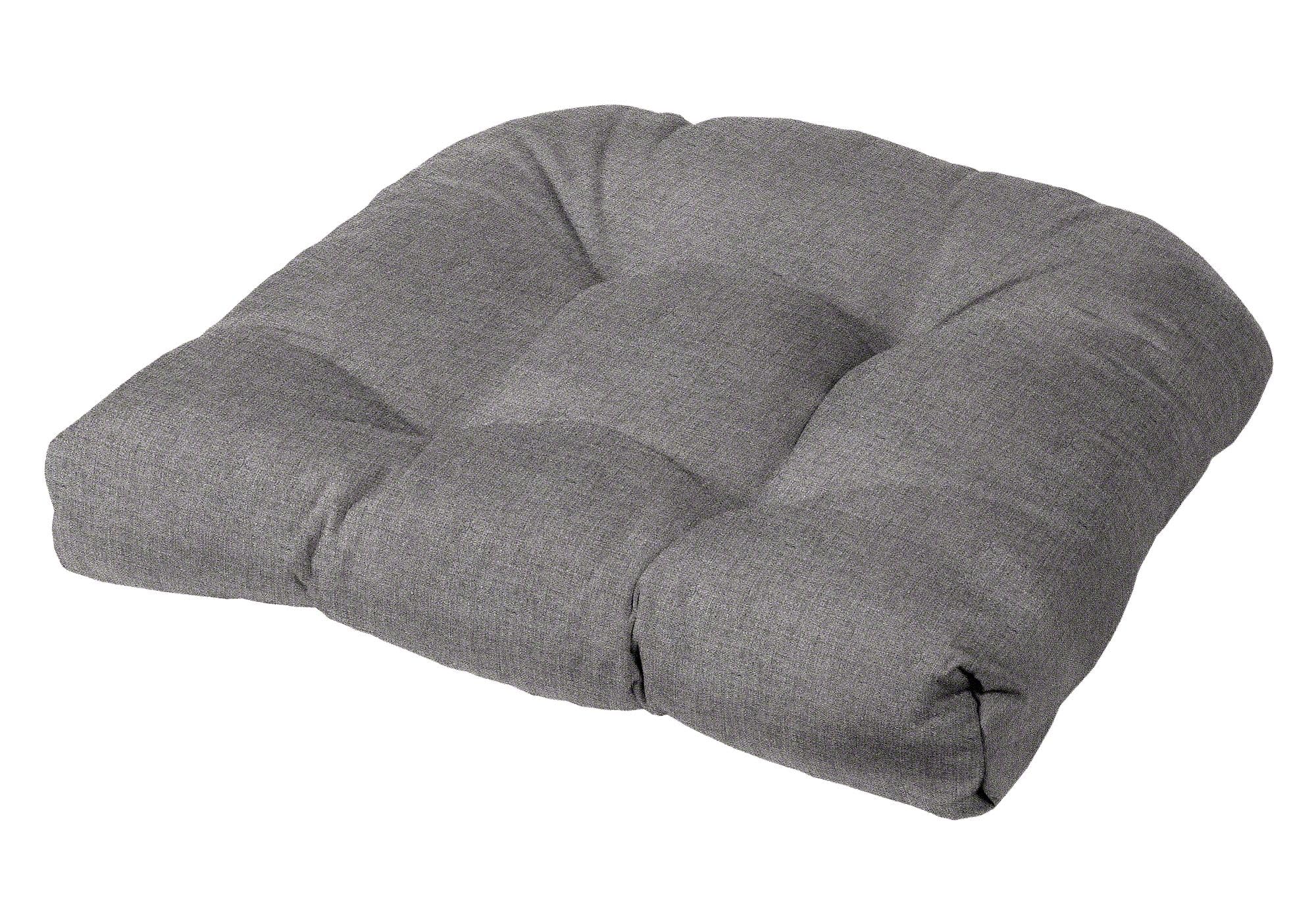 Photo 1 of 21" x 21" x 4" Sunbrella Tufted Rounded Back Chair Cushion (Sunbrella Elements Cast Slate)