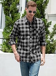SANGTREE Boys Flannel Shirt Long Sleeve Button Down