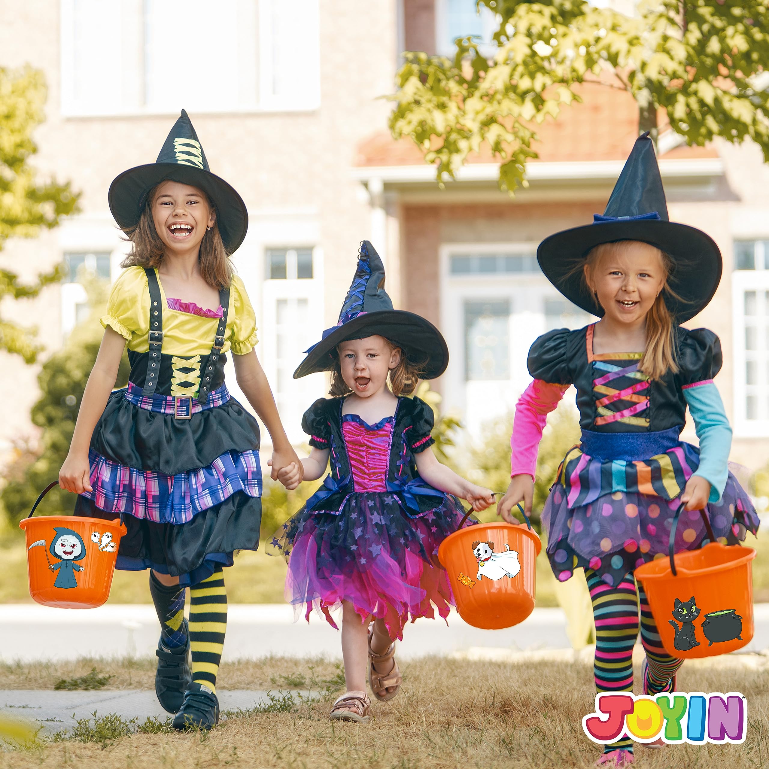 JOYIN 36 PCS Halloween Craft Stickers for Kids Party Favor, Make a Face Stickers with Designs Witch Vampire, DIY Craft Supplies for Halloween Party Game Classroom Activities Gift Goodies