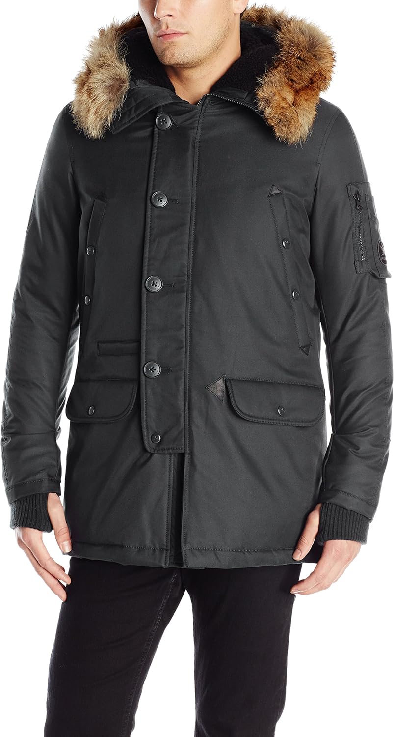 Spiewak Men's Waterproof N3B Snorkel Parka with Fur Trimmed Hood
