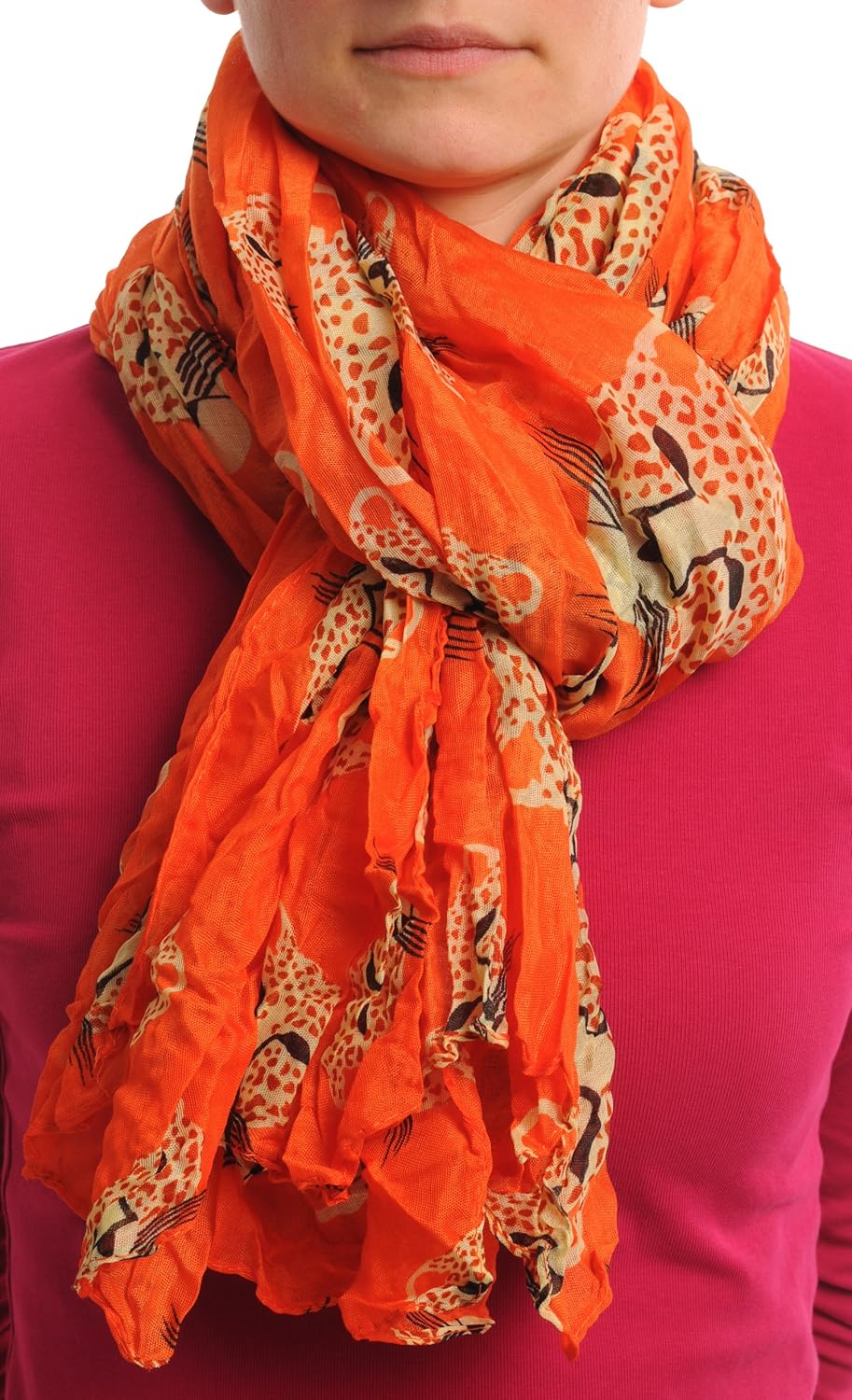 Orange designer scarf Clearance