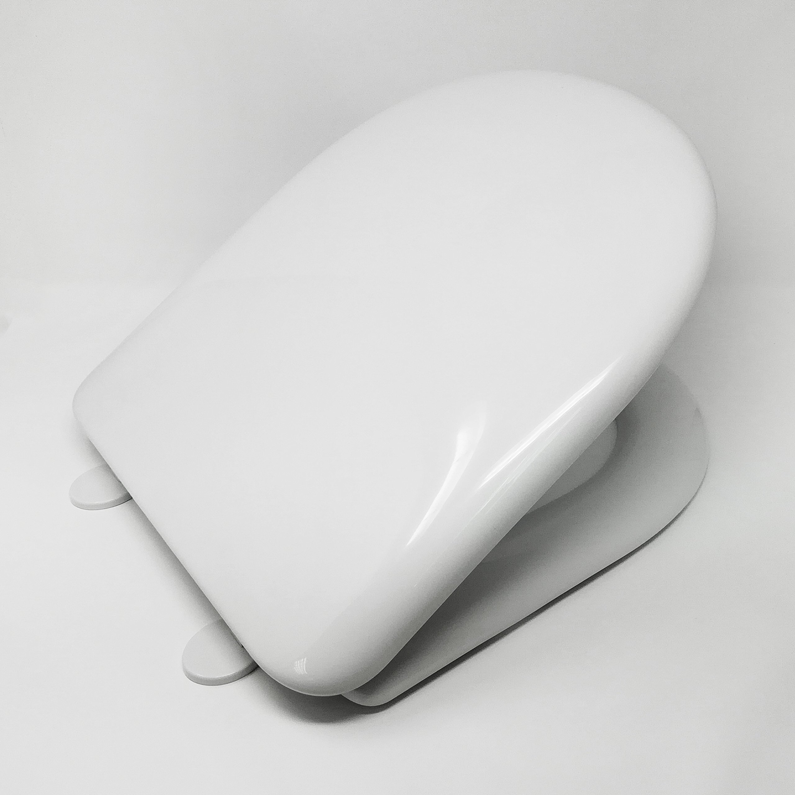 WC TOILET SEAT COMPATIBLE DU SHAPE ROUND FRONT ADJUSTABLE