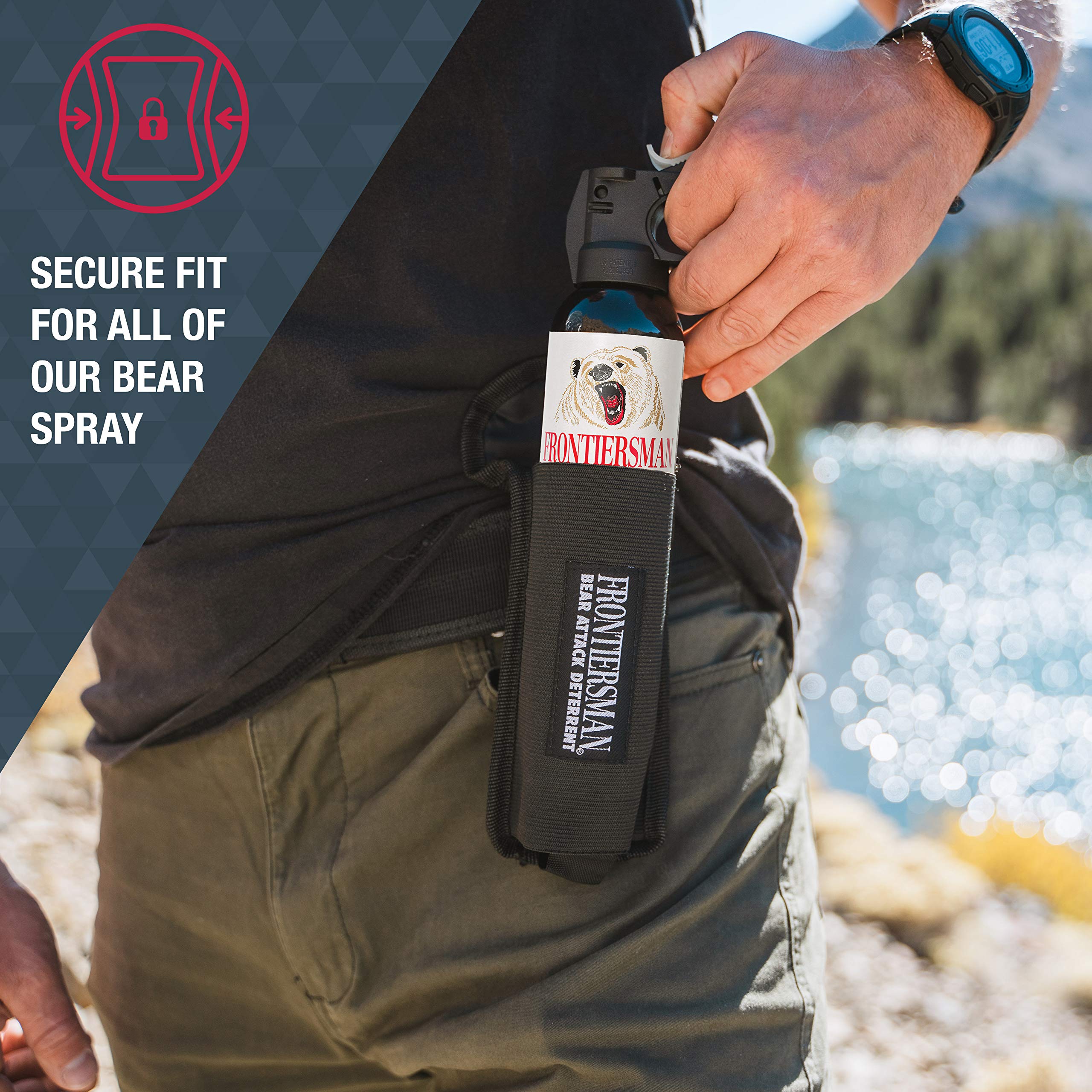 Sabre Frontiersman Bear Spray 9.2 oz with 3-in-1 Chest Holster main image 1