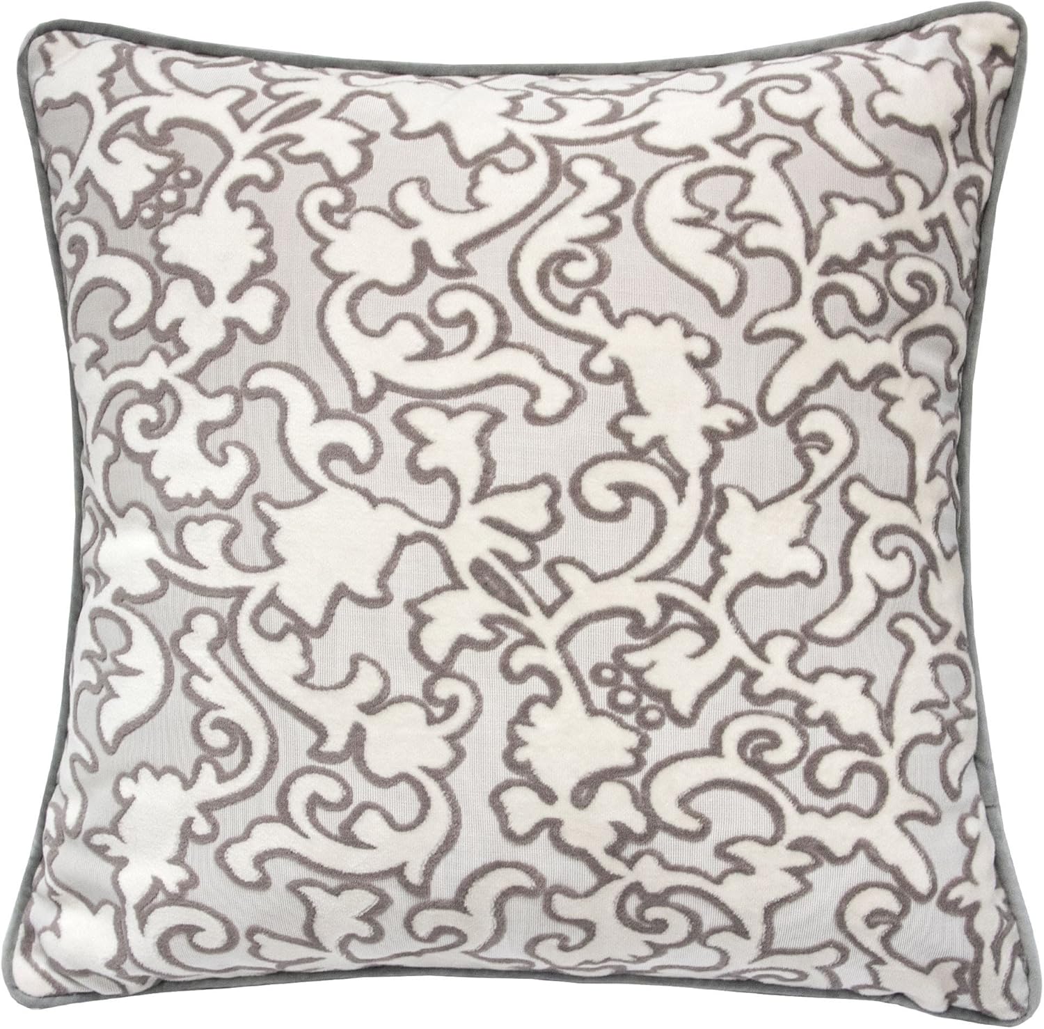 Amazon Com Homey Cozy Modern Velvet Throw Pillow Cover Gray