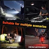 Daphomeu Rechargeable COB Work Light 2 Pack Magnetic Rotatable Base IPX6 view 7