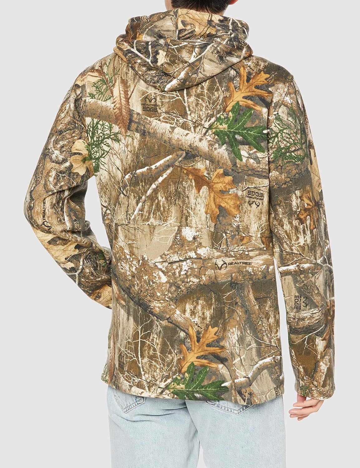 Hurley Men's Realtree Camo Printed Full-Zip Fleece Hooded Sweatshirt: Clothing