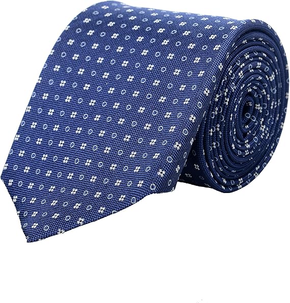 Hugo Boss Gravata masculina multicolorida com estampa geométrica 100% seda