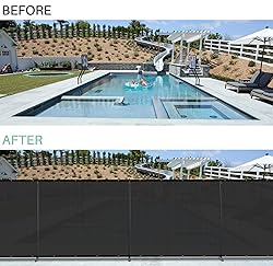 SunnyRoyal 5' x 65' Privacy Fence Screen with Iron