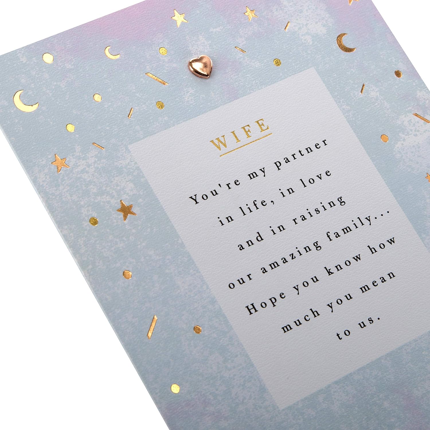Hallmark Mother's Day Card for Wife - 'You're My Partner in Life' Design - Image 4
