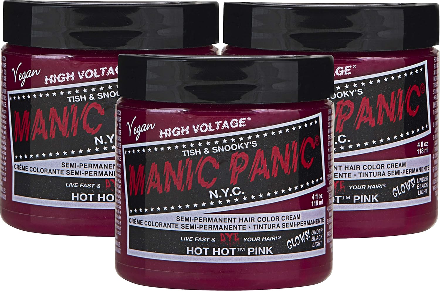 Manic Panic Hot Hot Pink Hair Dye Classic High Voltage