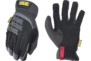 Mechanix Wear: FastFit Work Glove with Elastic Cuff for Secure Fit, Performance Gloves for Multi-Purpose Use, Touchscreen Capable Safety Gloves for Men (Black, XX-Large)