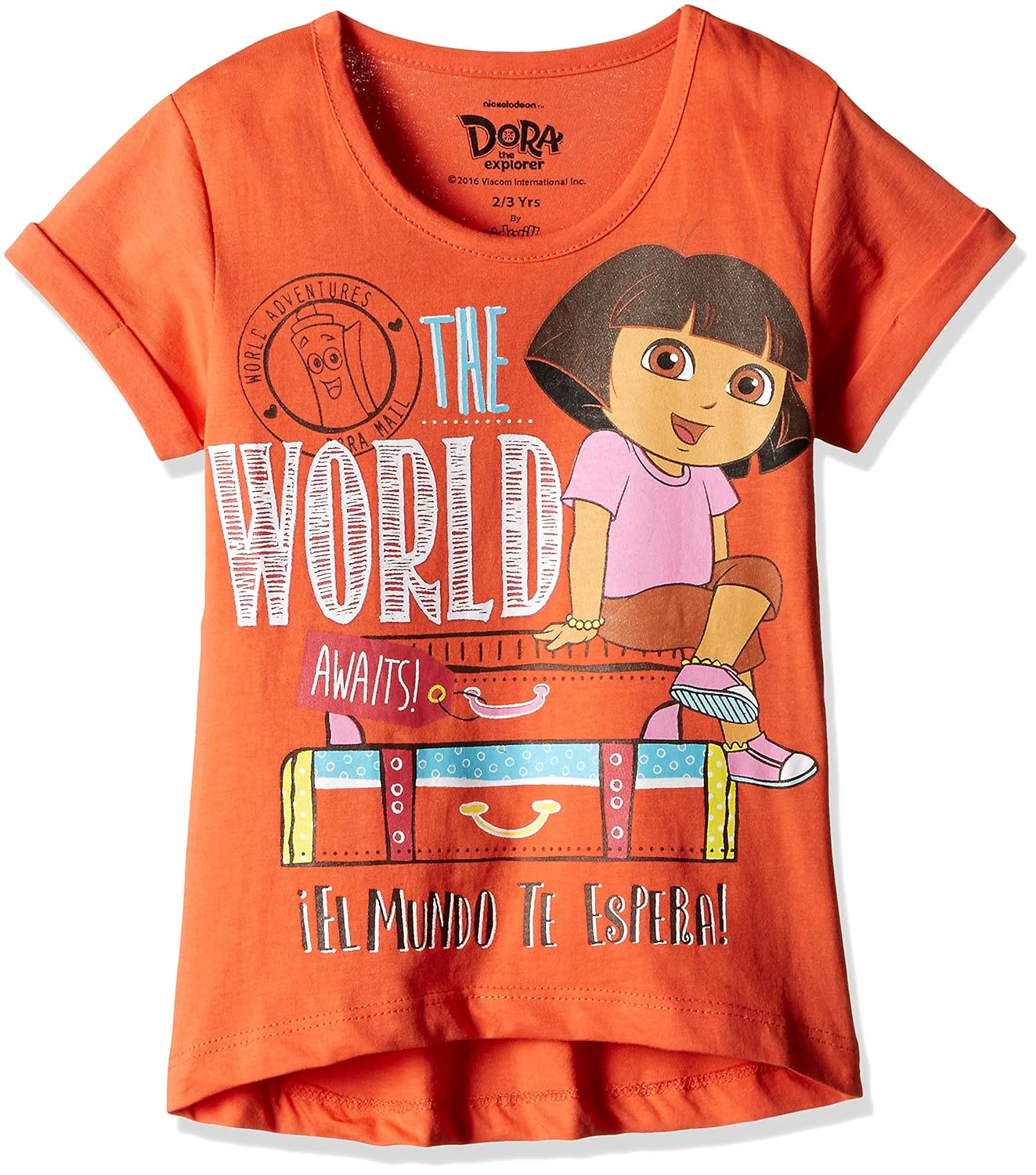 Buy Dora Girls' TShirt (DO1EGT2509_Fusion Coral_3/4) at Amazon.in