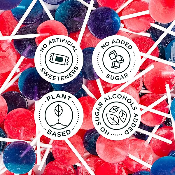 SMART SWEETS, BLUE RASPBERRY WATERMELON LOLLIPOPS MULTIPACK, 3 OUNCE