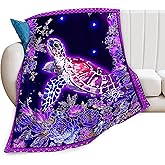 Sea Turtle Blanket Gifts for Girls Sea Turtle Lover Throw Blankets Soft Blanket Warm Fleece Flannel Plush Blankets for Bed Sofa Couch 40"x50"