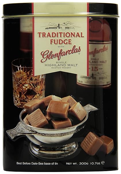Gardiner's of Scotland Glenfarclas Malt Whisky Fudge Tin 300g, 1er Pack (1 x 300 g)