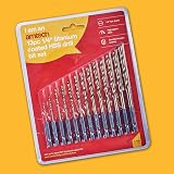 Amtech 13pc 6.25mm 1/4" HSS Titanium Drill Bit Set 1.5-6.5mm view 4