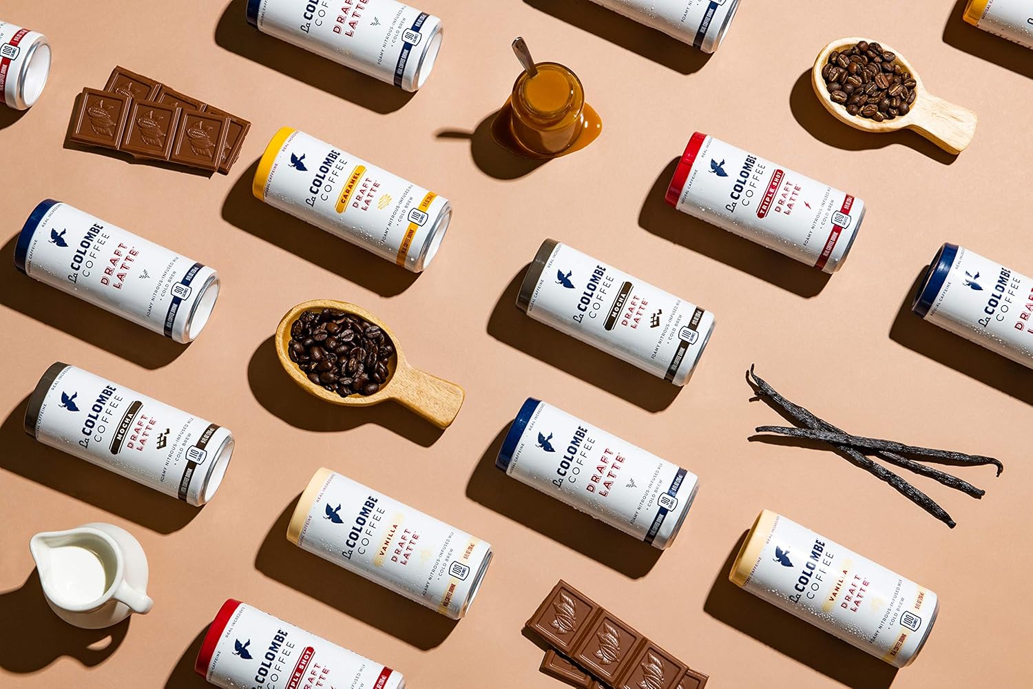 La Colombe Triple Draft Latte - 9 Fluid Ounce, 16 Count - 3 Shots Of Cold-Pressed Espresso and Frothed Milk - Made With Real Ingredients - Grab And Go Coffee : Grocery & Gourmet Food
