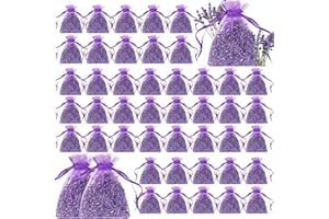 Reginary 120 Pack Lavender Sachets Bags Bulk for Drawers and Closets Home Fragrance Sachet Dried Lavender Flower for Wedding Bridal Shower Favors