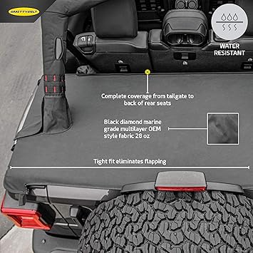 Amazon Com Smittybilt 771335 Tonneau Cover For Jeep Jl Wrangler 4 Door Automotive