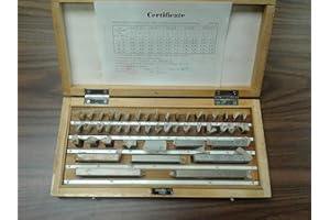 CME TOOLS 47 PCS/Set Metric GAGE Block Set, DIN861 Grade 1 W. General CERTS. #702F-47NC-1