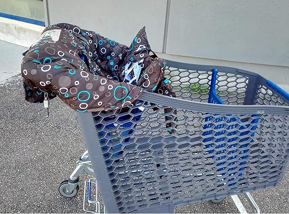 Large Protege Chariot Bebe Supermarche Chamssy Housse Protection Chaise Haute Avec Sac De Rangement Couverture Avec Sangles De Securite Enfant Hygienique Pratique Lavable Pliable Portable Amazon Fr Bebes Puericulture