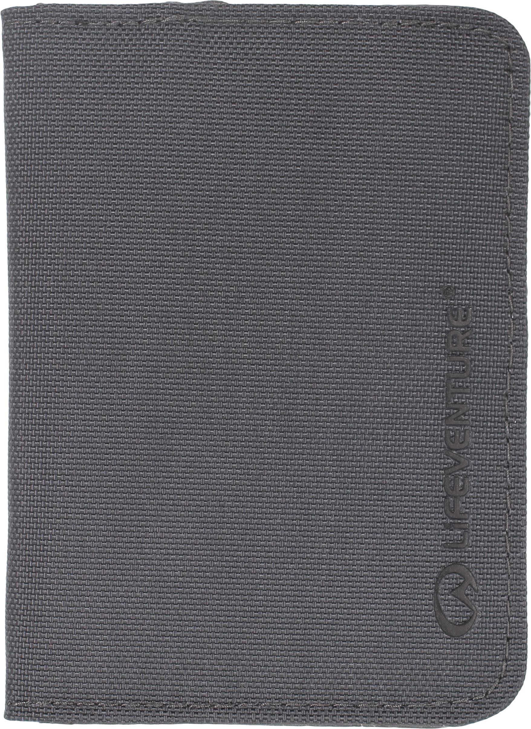 Lifeventure RFID Protected Card Wallet, Made from eco-Friendly Friendly Recycled Material, Grey