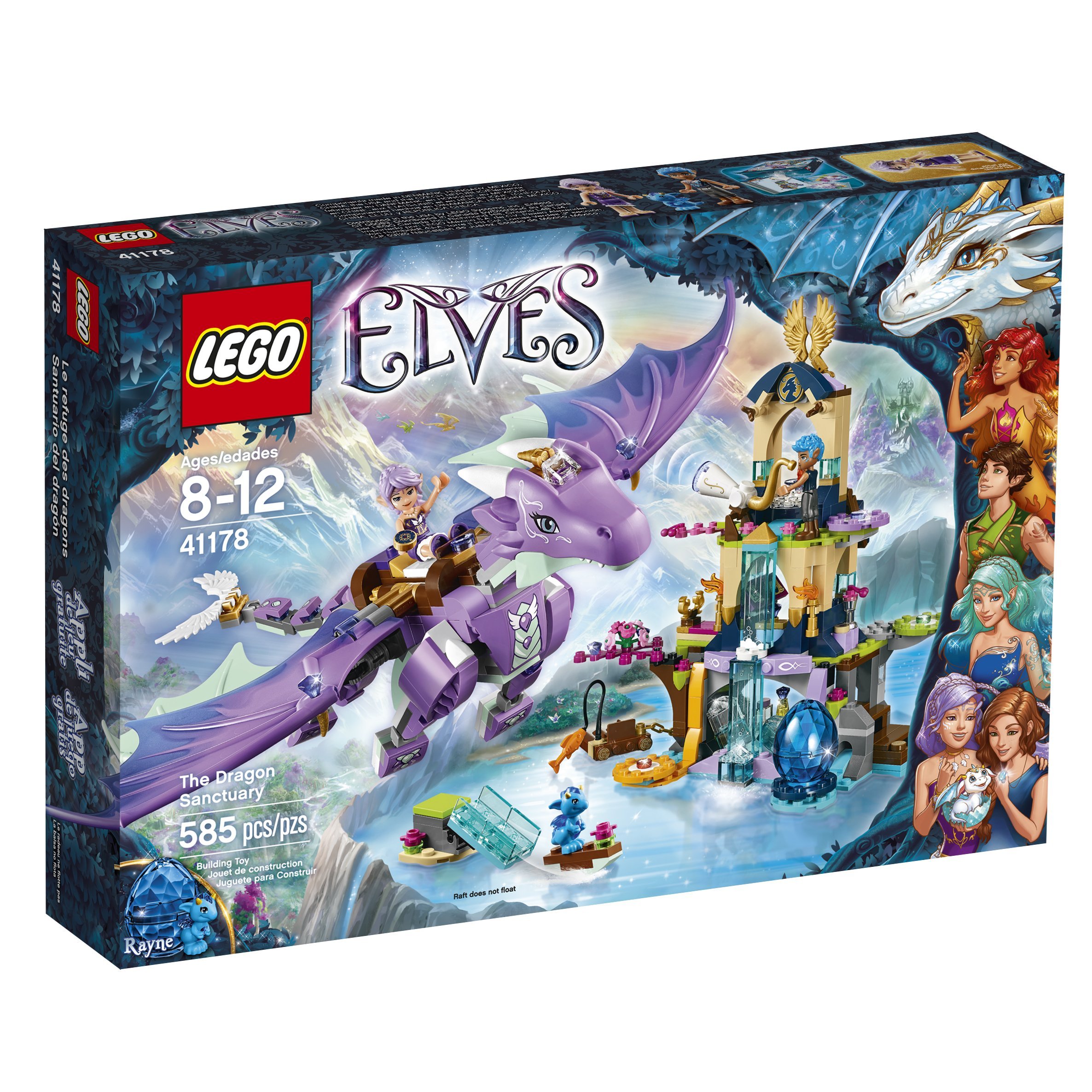 LEGO Elves 41178 Kit de construcción del Santuario del Dragón (585 piezas)