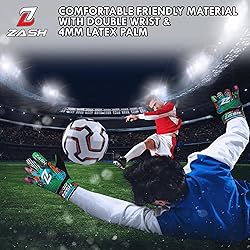 ZASH Soccer Goalie Gloves for Kids, Youth & Adult