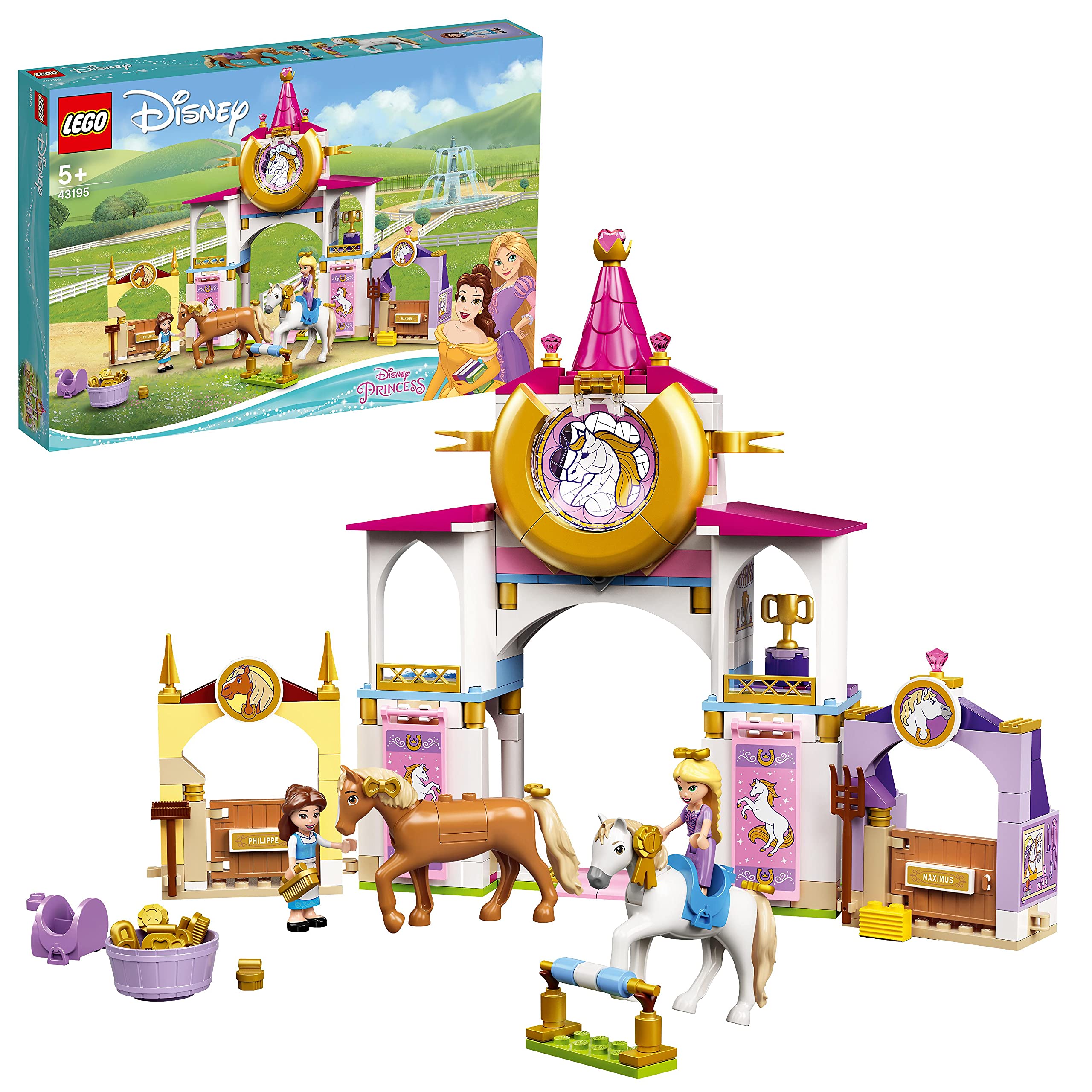 LEGO 43195 Disney Princess Belle and Rapunzel's Royal Stables