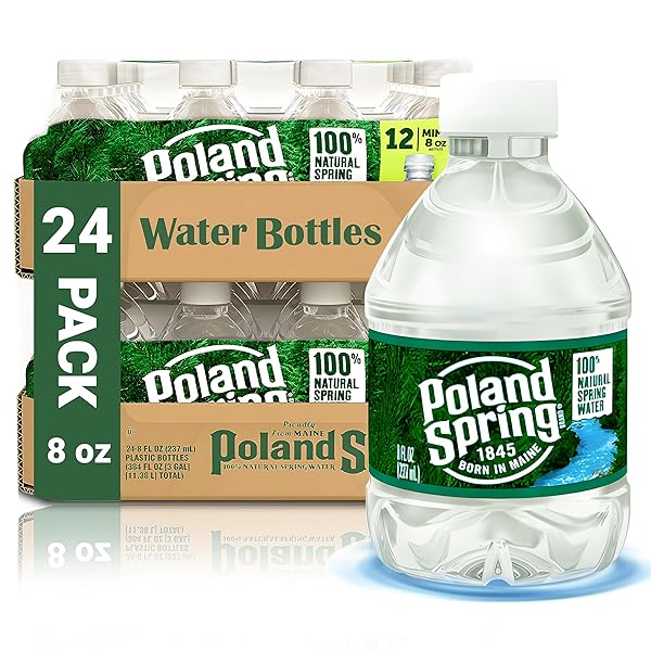 POLAND SPRING WATER BOTTLES 24 PACK – SMALL...