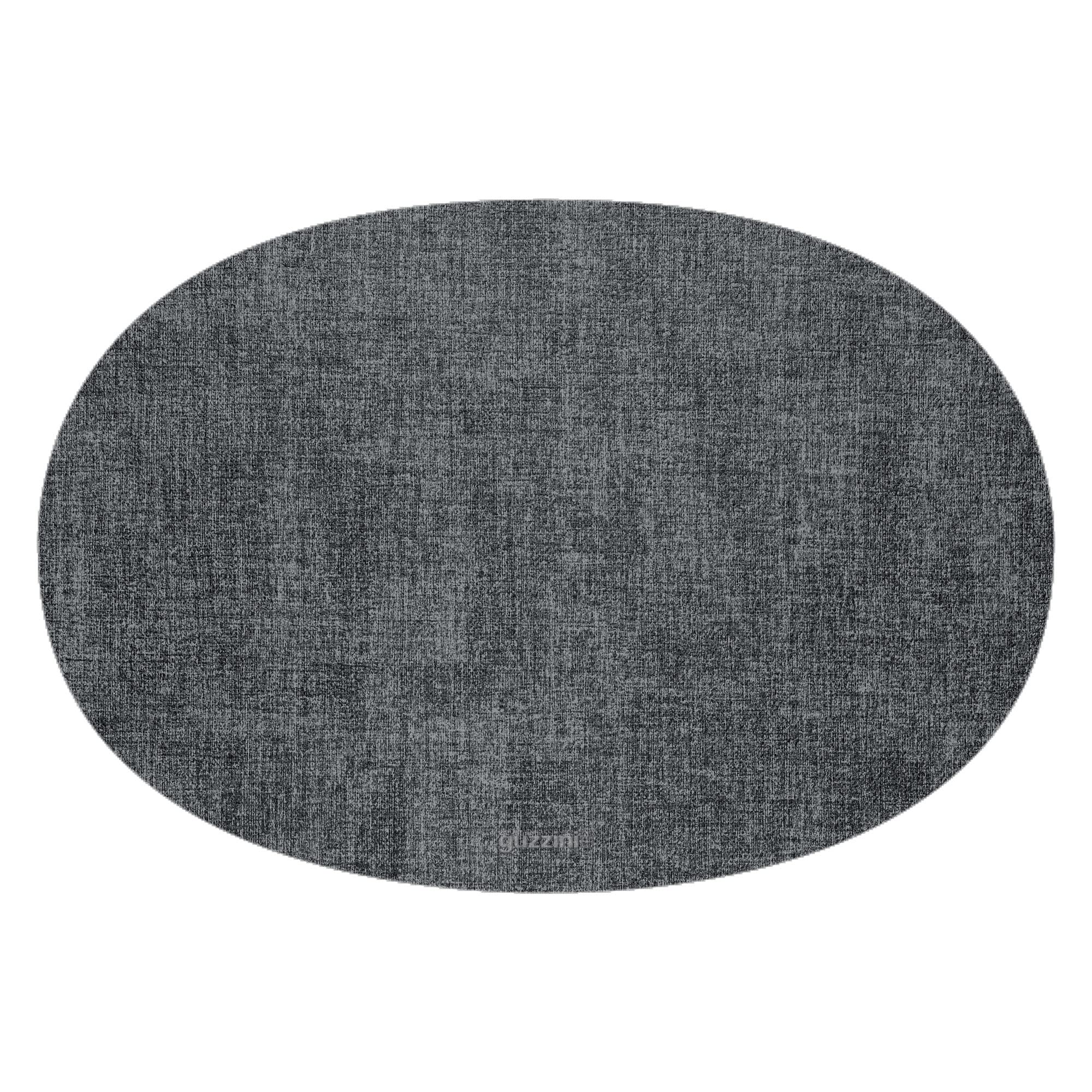 Guzzini - Tiffany, FABRIC Oval Reversible Placemat - Grey, 33 x 48 cm - 22604622