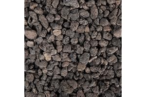 Ausluru 5lbs Natural Lava Rocks Fire Stone Granules for Gardening Soil, Volcanic Fire Pit Lava Rocks Ideal for Fireplaces Fire Pits, Plants Cultivation and Aquariums, Black