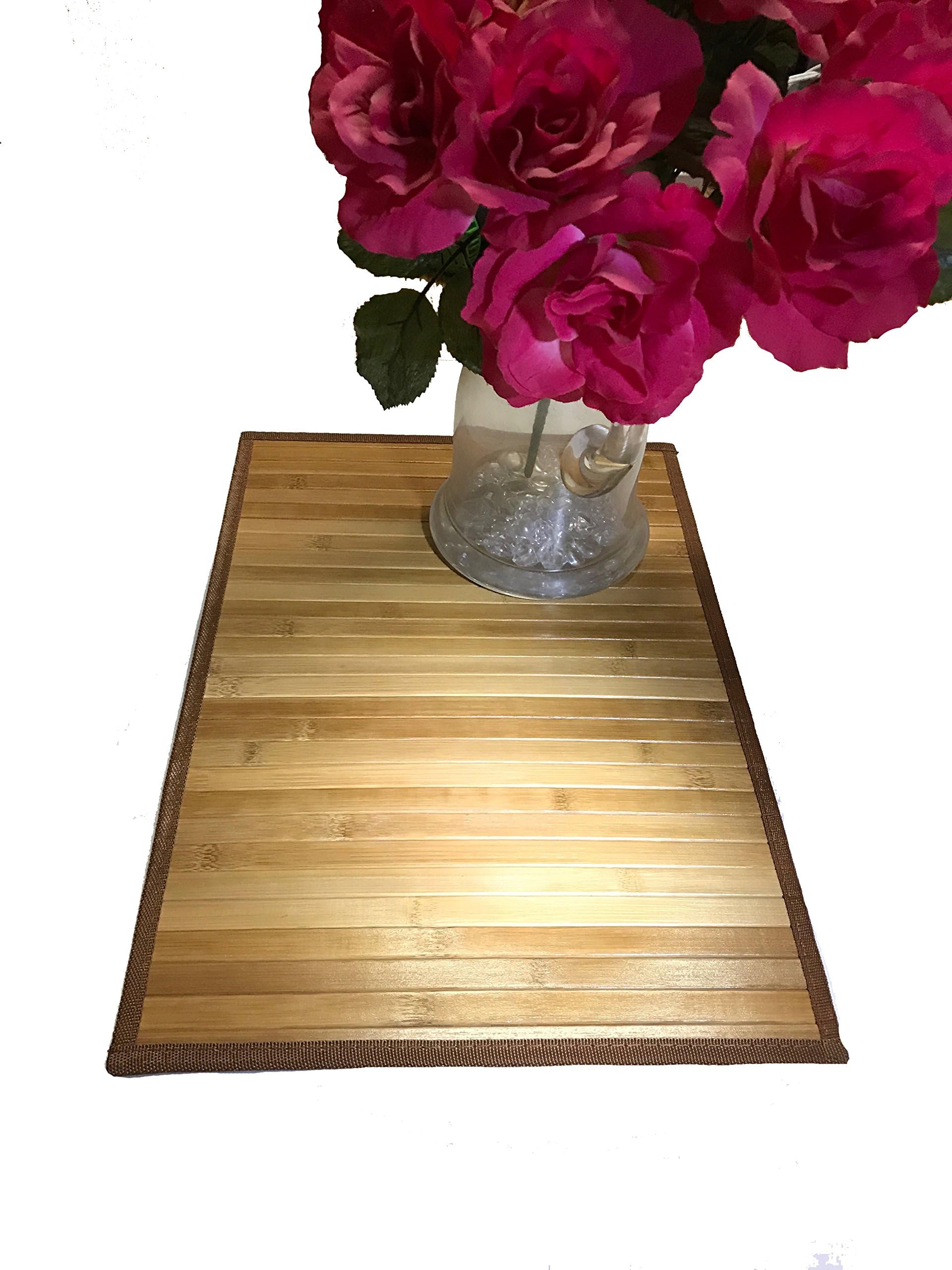 Bamboo Trivet Hot Mat for Any Kitchen Décor or Dining Room Table. Protect Your Counters and Tables with Natural Bamboo! Holiday Stocking Stuffer House Warmer