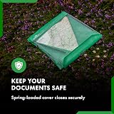 Paperdry Waterproof Clipboard A4 Green PVC with Cover and Clips view 4