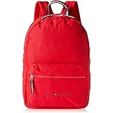 Tommy Hilfiger Mens Jackson Canvas Backpack, Apple Red