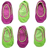 Jefferies Socks Girls 2-6x Seamless Footie Socks 6 Pair Pack