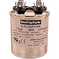 OneTrip Parts USA Run Capacitor 7.5 UF - 7.5 MFD 370 VAC Round