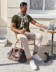 COOFANDY Summer Shirts for Men T Shirts Cotton