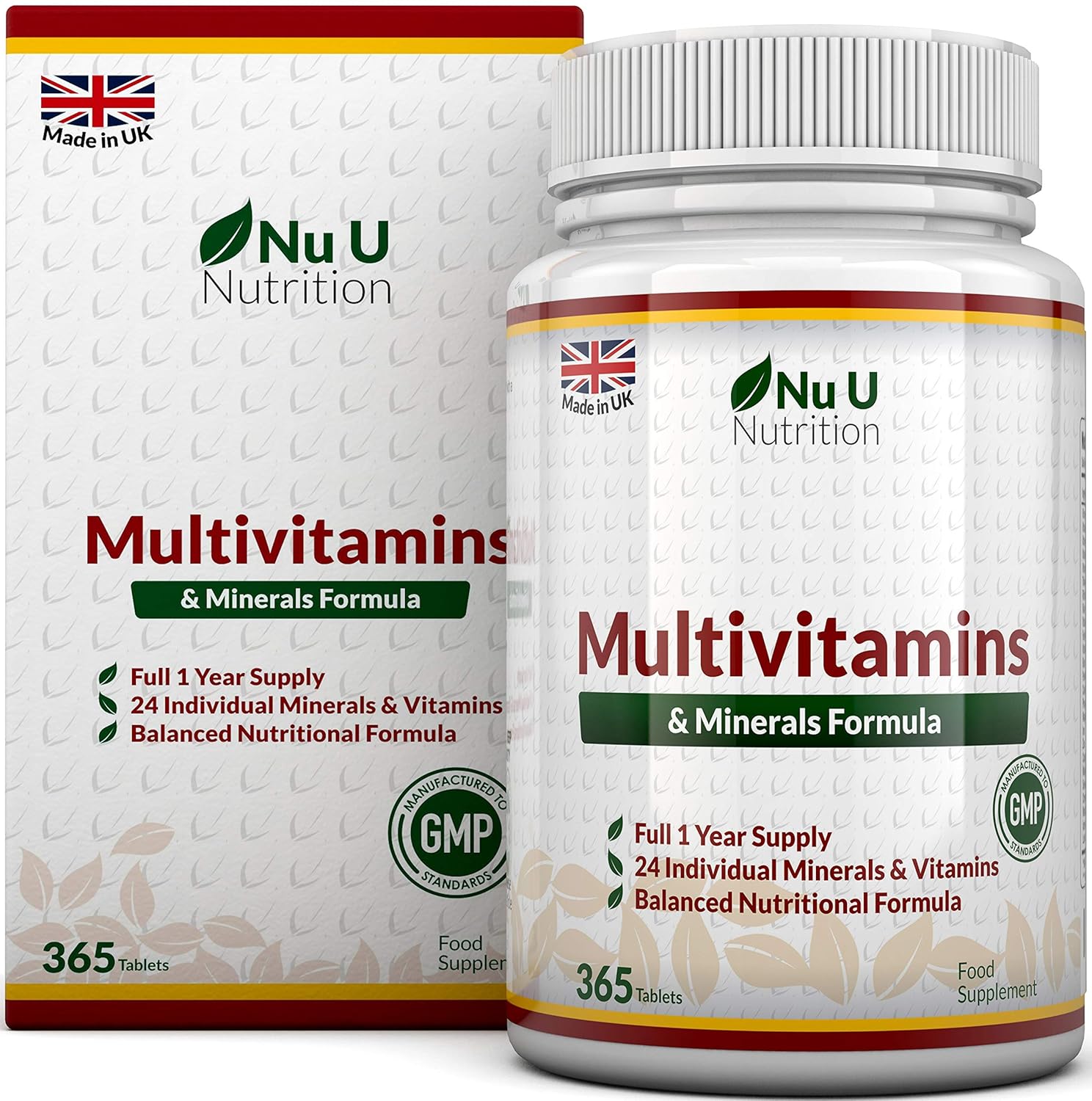 Multivitamins & Minerals Formula 365 Tablets (Up to 1 Year Supply