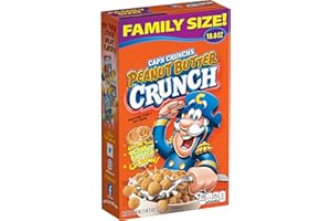 Cap'n Crunch Cereal, Peanut Butter, 18.8oz Box, Packaging May Vary