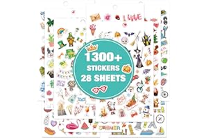 COBOLL Planner Stickers - 28 Sheets, 1300+ Unique Sticker Monthly, 4.72'' x 8.27'' Sticker Book – Holidays, Seasonal, Inspirational Quotes, to-dos, Appointments, Scrapbook Stickers for Adults